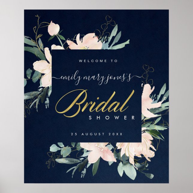 AFFICHE BIENVENUE À LA SOIRÉE DE PRÉSENTATION DE LA MARIÉE (Devant)