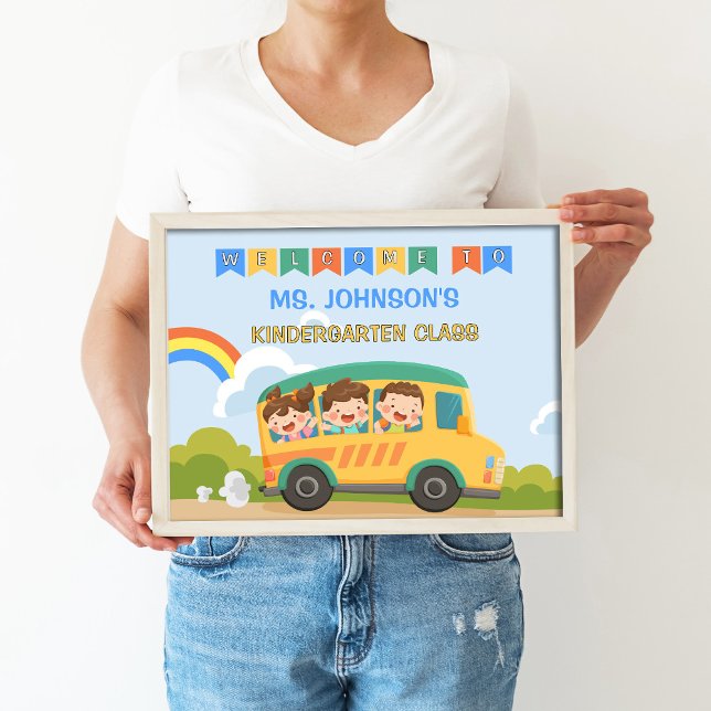 Affiche Bienvenue à l'école (Créateur téléchargé)