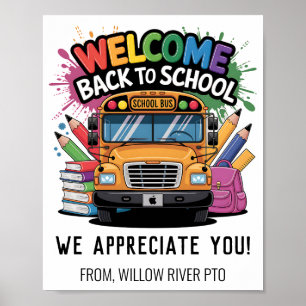Affiche Bienvenue à l'école - Bright & Fun Classroom