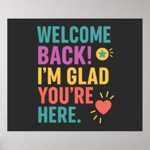 Affiche Bienvenue À L'École, Cadeau Appréciation De L'Ense