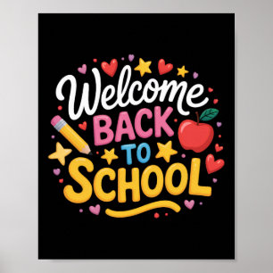 Affiche Bienvenue À L'École Chemises Garçons Filles Enfant