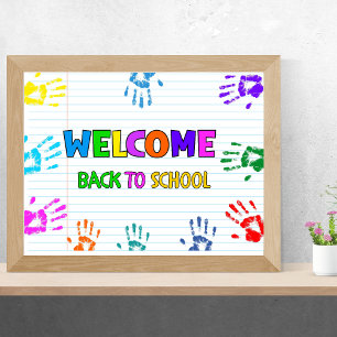 Affiche Bienvenue à l'école Premier jour d'école 