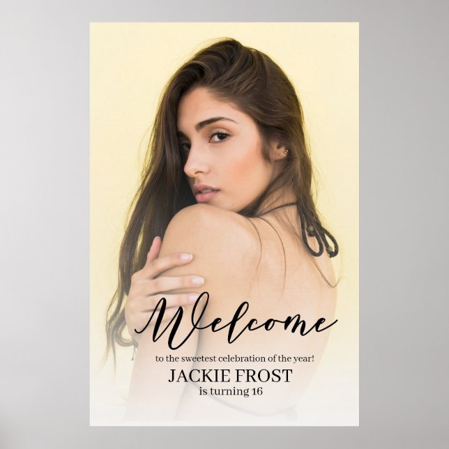 Affiche Bienvenue à Mes Douze Ans Fille  (Devant)