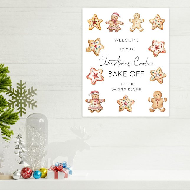 Affiche Bienvenue à Noël Cookie Bake Off (Créateur téléchargé)