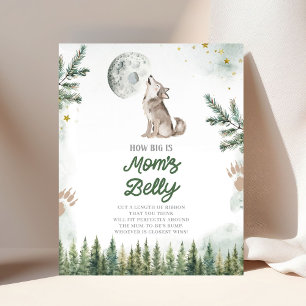 Affiche Bienvenue à Pack Forest Wolf Big Is Mom Belly