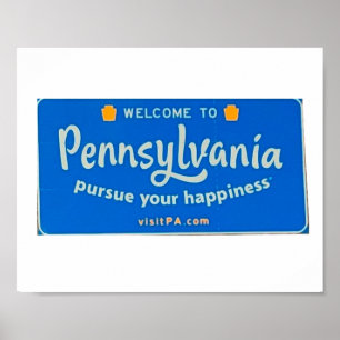 Affiche Bienvenue à Pennsylvania Carnet Postcard
