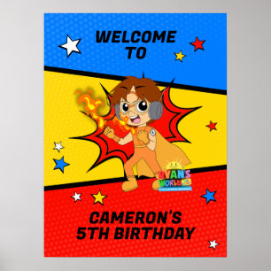 Affiche Bienvenue à Ryan's World Birthday