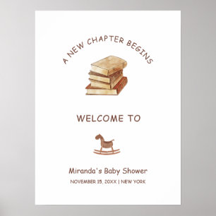Affiche Bienvenue à une nouvelle étape de la vie pour bébé