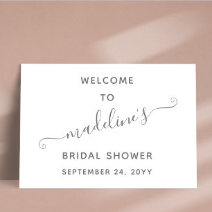 Affiche Bienvenue à une réception de mariage minimaliste m