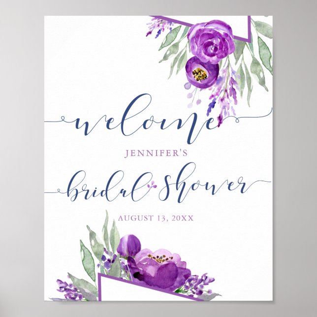 Affiche Bienvenue à une réception de mariage rustique lava (Devant)