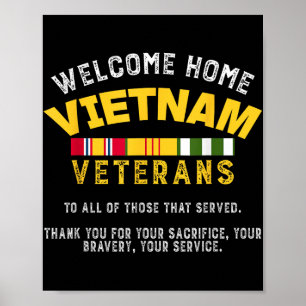 Affiche Bienvenue Accueil Vietnam Anciens Combattants - Vi