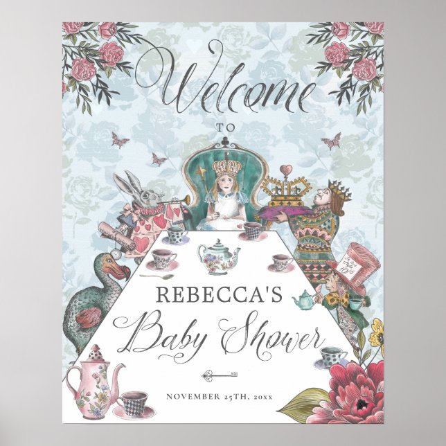 Affiche Bienvenue Alice aux thé dansant pour bébé dans Won (Devant)