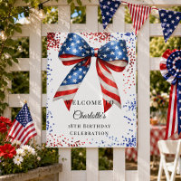 Bienvenue arc patriotique rouge blanc bleu pour an