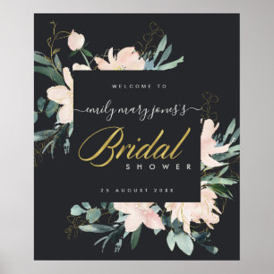 AFFICHE BIENVENUE AU BABY SHOWER FLORA AUBURN EN AQUELLE