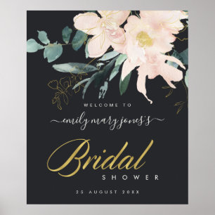 AFFICHE BIENVENUE AU BABY SHOWER FLORA AUBURN EN AQUELLE