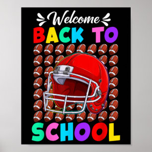 Affiche Bienvenue au football de rentrée scolaire Premier