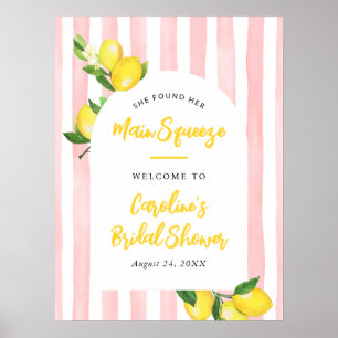 Affiche Bienvenue au Main Squeeze Summer Lemon pour la Mar