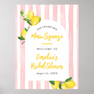 Affiche Bienvenue au Main Squeeze Summer Lemon pour la Mar