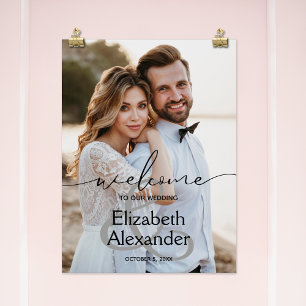 Affiche Bienvenue au Mariage Ampersand