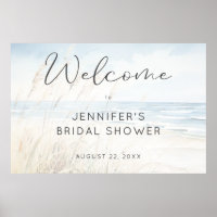 Bienvenue au mariage aquarelle moderne au bord de