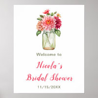 Bienvenue au mariage dans un pot Mason avec des da