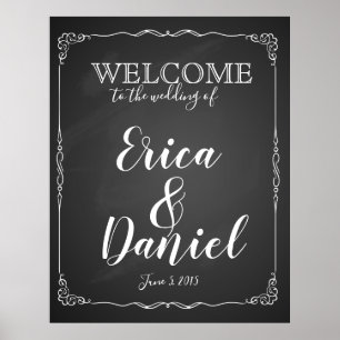 Affiche bienvenue au mariage du panneau de signalisation d