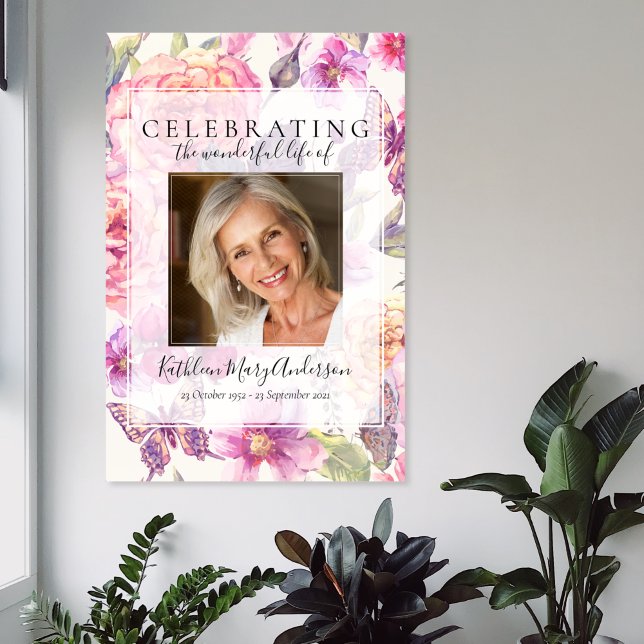 Affiche Bienvenue au Mémorial Floral (Créateur téléchargé)