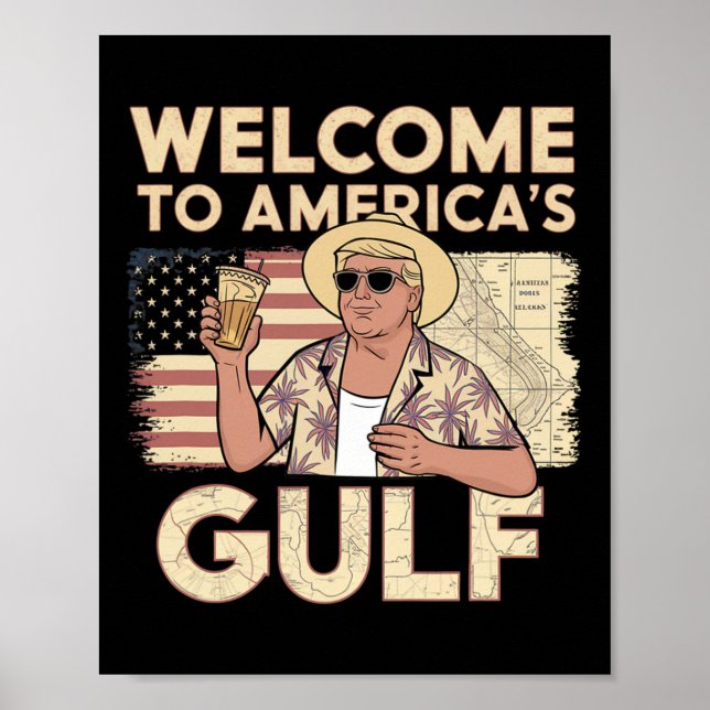 Affiche Bienvenue au président Trump (Devant)