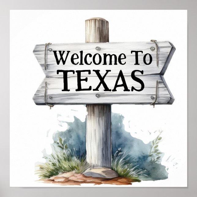 Affiche Bienvenue au Texas  (Devant)