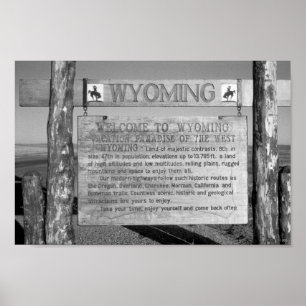 Affiche Bienvenue au Wyoming 1959
