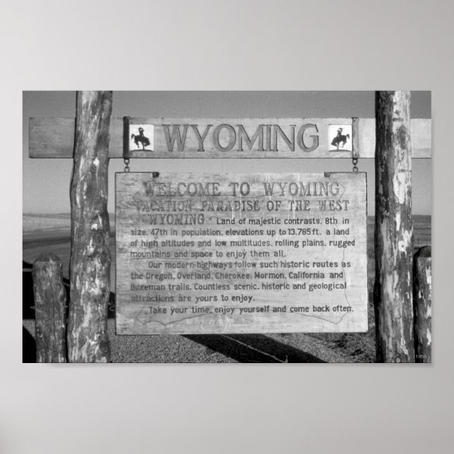 Affiche Bienvenue au Wyoming 1959 (Devant)