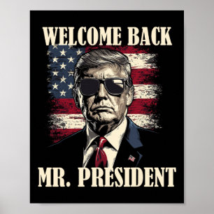 Affiche Bienvenue Byck M. le président Donald Trump Victoi