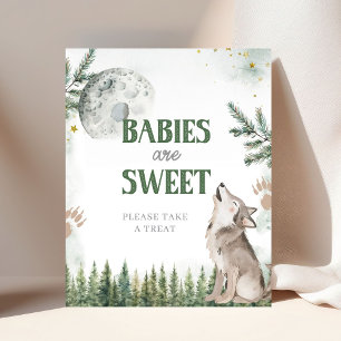 Affiche Bienvenue dans le pack Forest Wolf Baby are Sweet