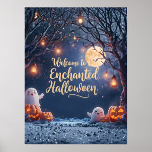 Affiche Bienvenue dans notre Halloween enchanté – Po de ge
