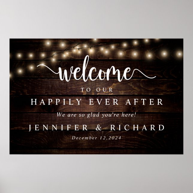 Affiche Bienvenue dans notre Happy Ever After (Devant)