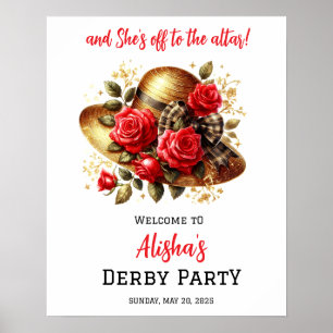 Affiche Bienvenue de la Fête des mariées Casquette de Red