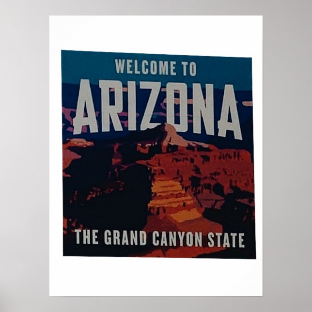 Affiche bienvenue en arizona (Devant)