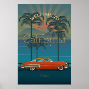 Affiche Bienvenue en Californie