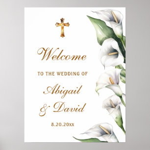 Affiche Bienvenue Mariage Religieux Callas