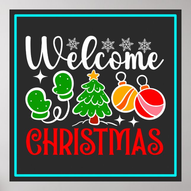 Affiche Bienvenue Noël (Devant)