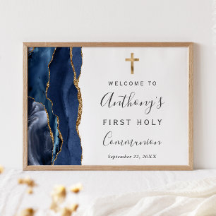 Affiche Bienvenue pour la Première Sainte Communion en Nui