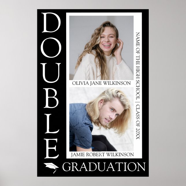 Affiche Bienvenue pour la remise des diplômes en commun (Devant)