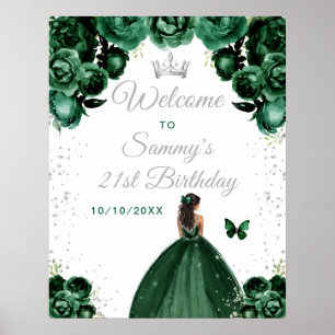 Affiche Bienvenue pour l'anniversaire de la princesse à la