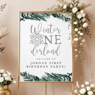 Affiche Bienvenue pour le 1er anniversaire de Winter Onede