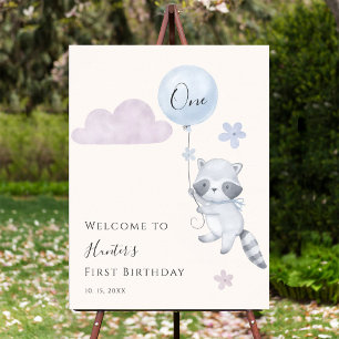 Affiche Bienvenue pour le premier anniversaire de Raton la