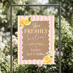 Affiche Bienvenue pour les seize ans de Freshly Sixteen ci
