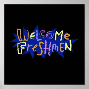 Affiche Bienvenue Stickers Nickelodeon 90s Freshmen et TS