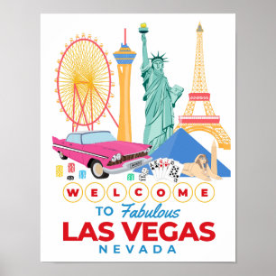 Affiche Bienvenue sur l'affiche de Las Vegas Fabuleuse