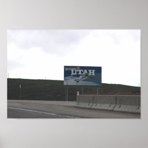 Affiche Bienvenue sur l'affiche de l'Utah