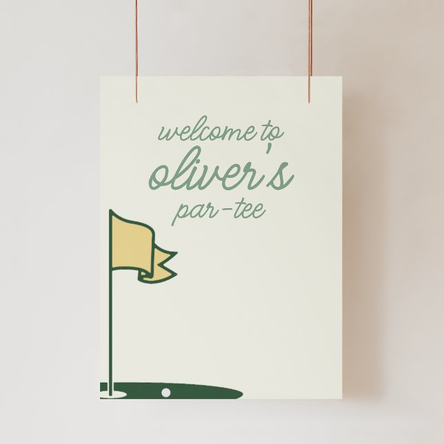 Affiche Bienvenue sur l'affiche des signes de Par-Tee (Créateur téléchargé)